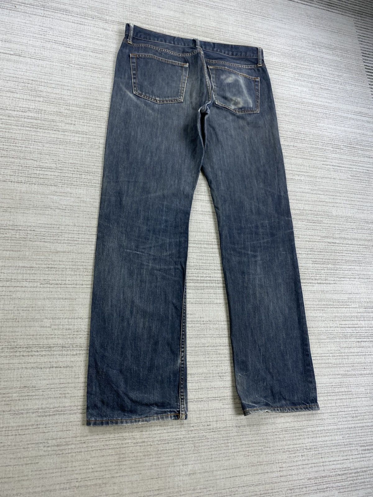 Japanese Brand × Uniqlo × Vintage Vintage Uniqlo Japan Regular Fit Straight Denim Jeans Size US 35 - 5 Thumbnail