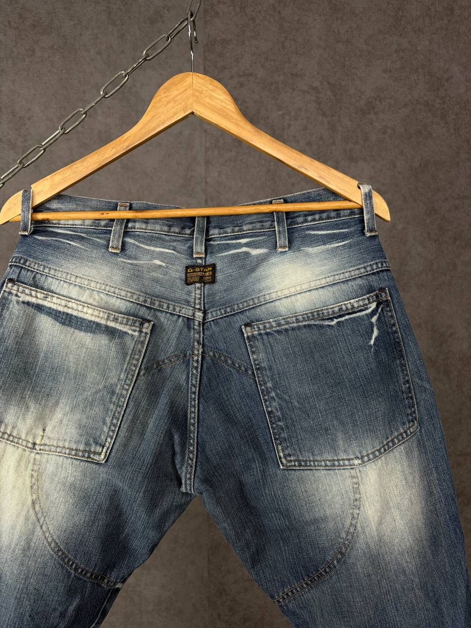 G-Star G Star Raw vintage designer distressed denim jeans Size US 31 - 7 Thumbnail