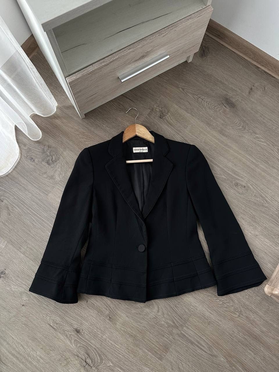 Emporio Armani × Vintage Vintage Emporio Armani Blazer Jacket W Black Size S / US 4 / IT 40 - 1 Thumbnail