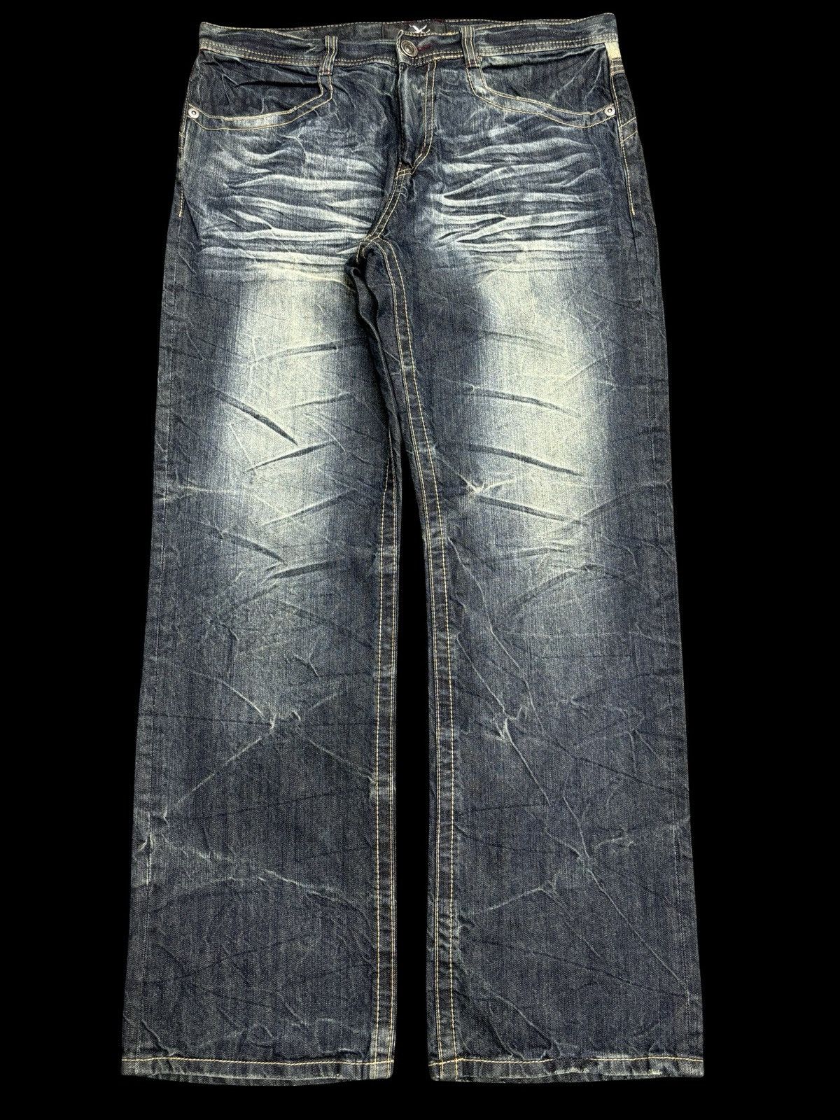 Japanese Brand 💥Insane Japan Fashion💥Daily Topics Loose Denim F512 Size US 36 / EU 52 - 1 Thumbnail