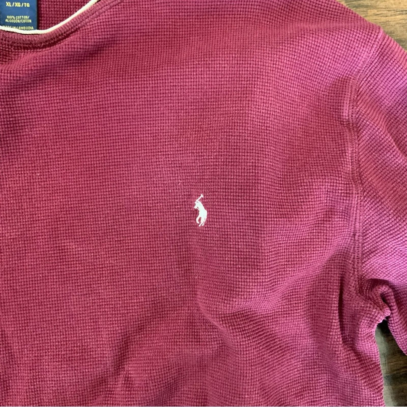 Polo Ralph Lauren Polo Ralph Lauren Thermal Tee Size US XL / EU 56 / 4 - 3 Thumbnail