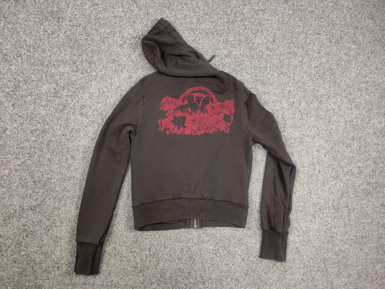Engineered Garments Vintage 90's levis Engineered Brown faded Logo zip hoodie Size US S / EU 44-46 / 1 - 10 Thumbnail