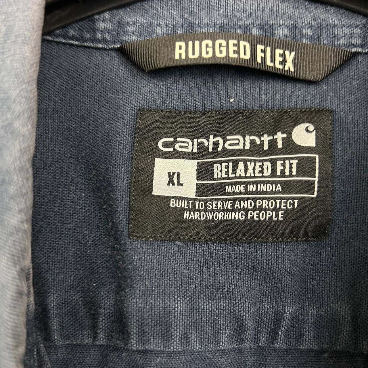 Carhartt Carhartt Button Down Shirt Men Denim Collared XL Size US XL / EU 56 / 4 - 6 Thumbnail