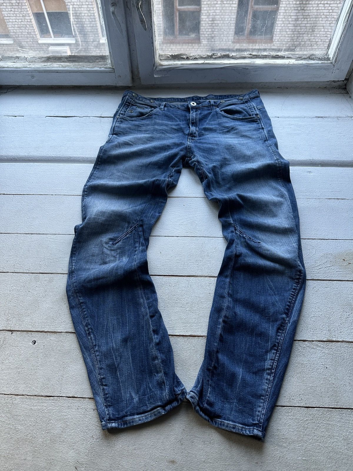 G-Star VNTG🚨96 G STAR RAW Jeans AVANT GARDE Washed Denim y2k 3301 Size 36" / US 14 / IT 50 - 1 Thumbnail