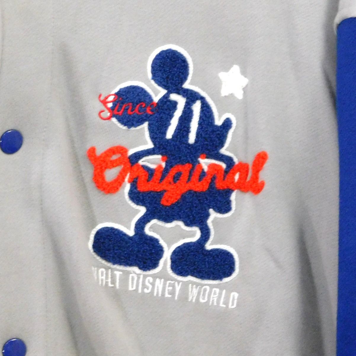 Disney Mickey Mouse Letterman Jacket Size 2XL Gray Blue Soft Shell Size US XXL / EU 58 / 5 - 5 Thumbnail