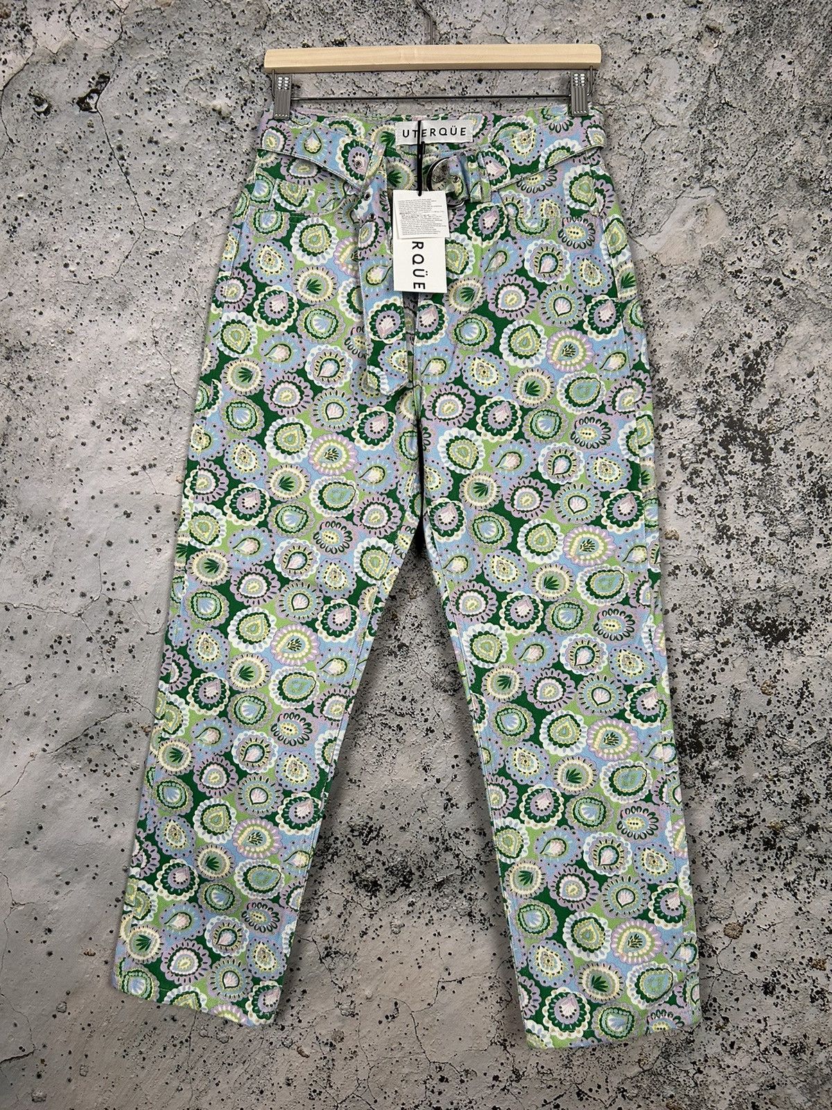 Japanese Brand Uterque Floral Denim Pants Jeans Vintage Streetwear Japanese Size 26" / US 2 / IT 38 - 1 Thumbnail