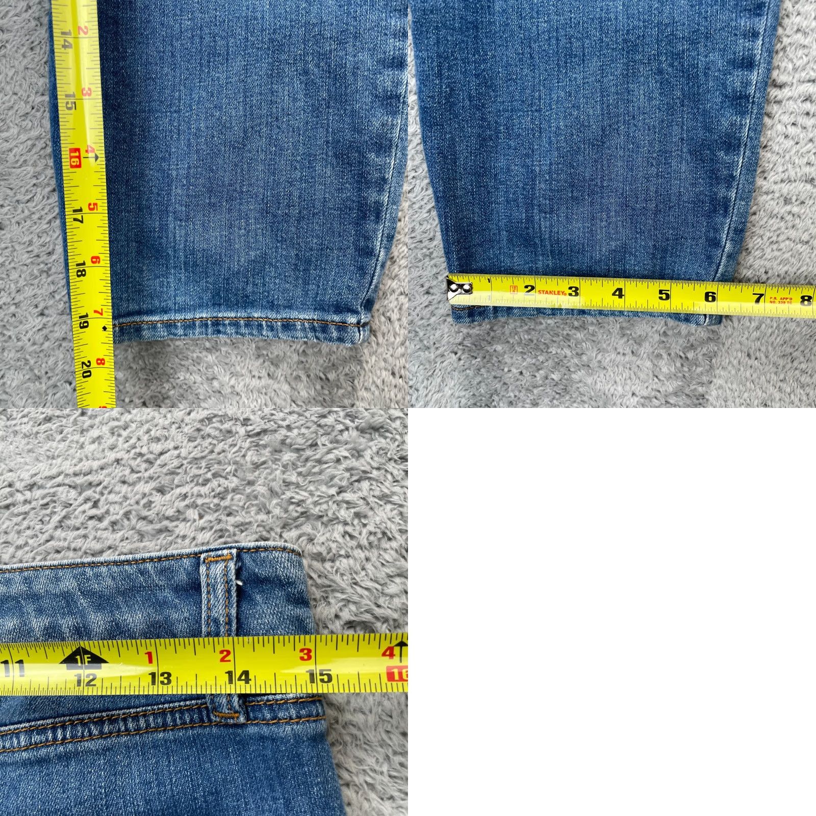 Talbots Talbots Jeans Womens 6P Blue Straight Leg Cropped Denim Stretch Cotton Jeans with 5-Pocket Design Inseam 20 in Logo Button Zipper Size 30" / US 8 / IT 44 - 8 Thumbnail