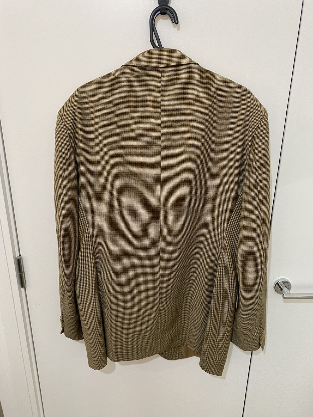 Burberry Wool Houndstooth Burberry Blazer Size 44L - 2 Thumbnail
