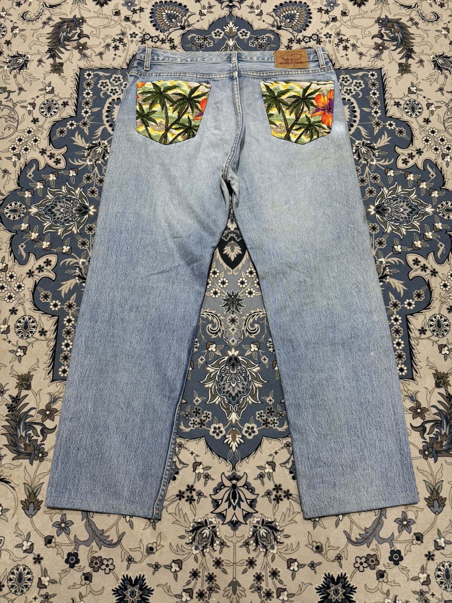 Japanese Brand × Levi's Vintage Levi's 501 Reconstruction Distressed Jeans Kapital Size US 36 / EU 52 - 2 Thumbnail