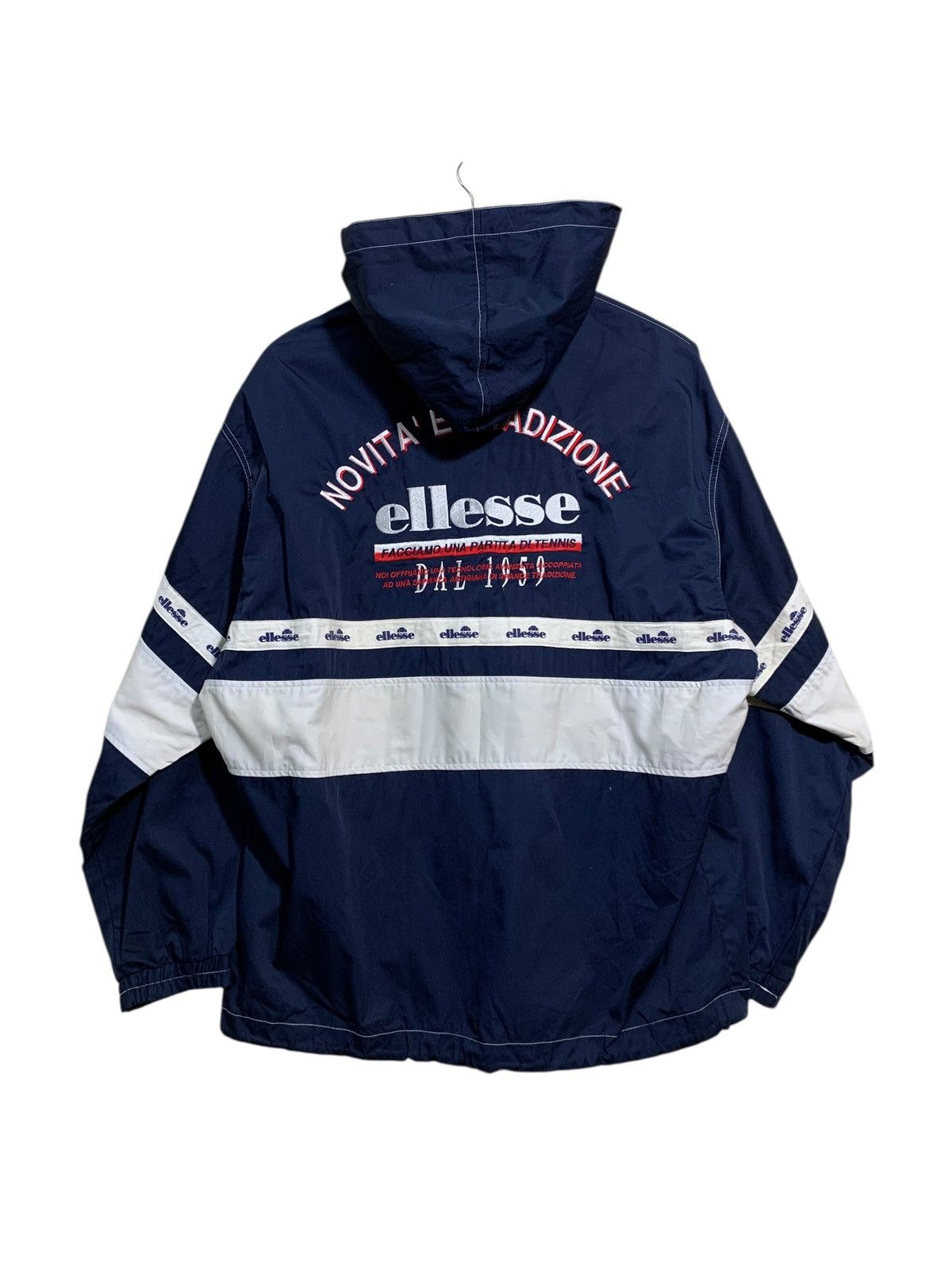 Ellesse 🔥VTG ELLESSE ZIPPER HOODIE COTTON JACKET Size US L / EU 52-54 / 3 - 1 Thumbnail