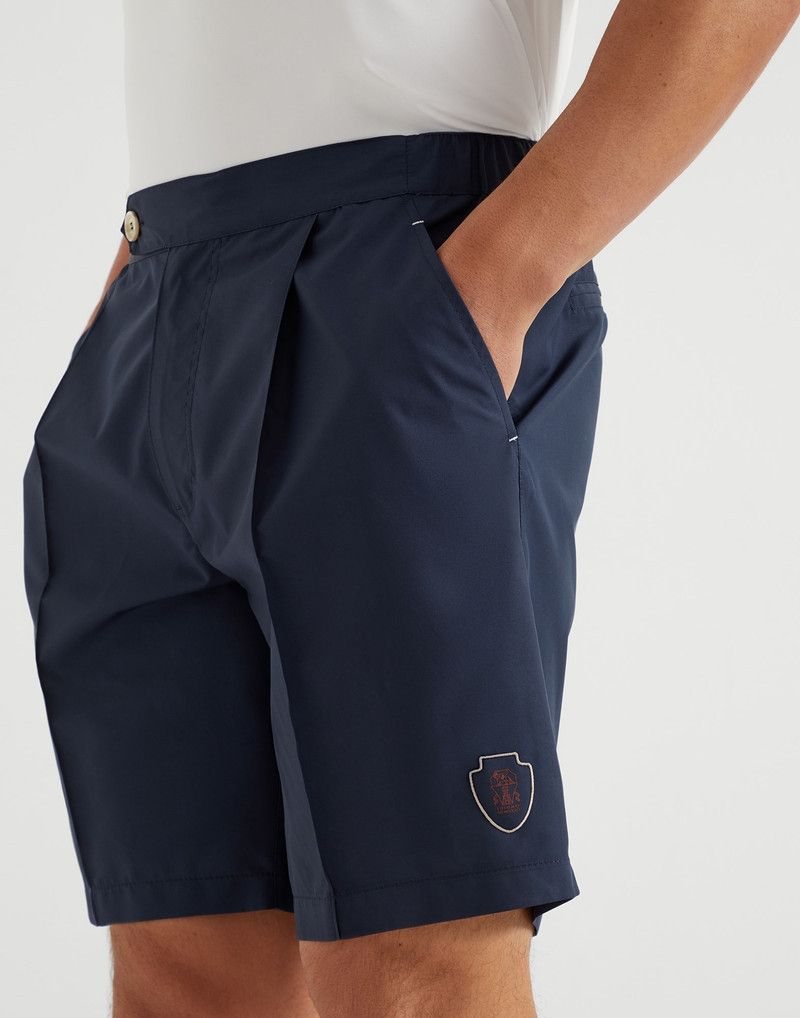 Brunello Cucinelli o1la1rc1a0326 Bermuda Shorts in Blue Size US 34 / EU 50 - 3 Thumbnail