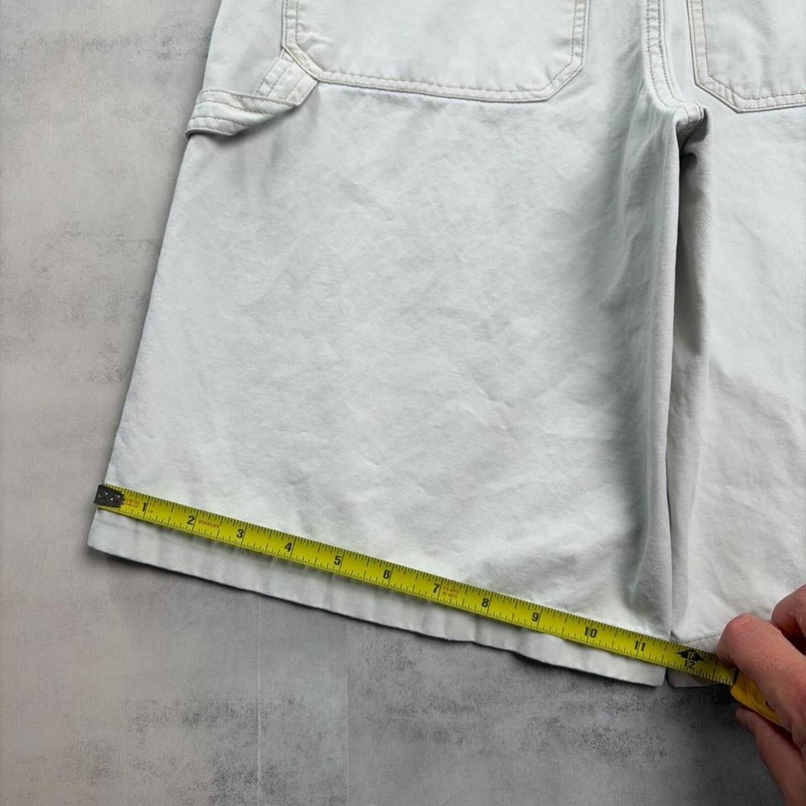 Aeropostale Y2K Beige Aeropostale Grunge Baggy Carpenter Shorts Size 29" - 8 Thumbnail