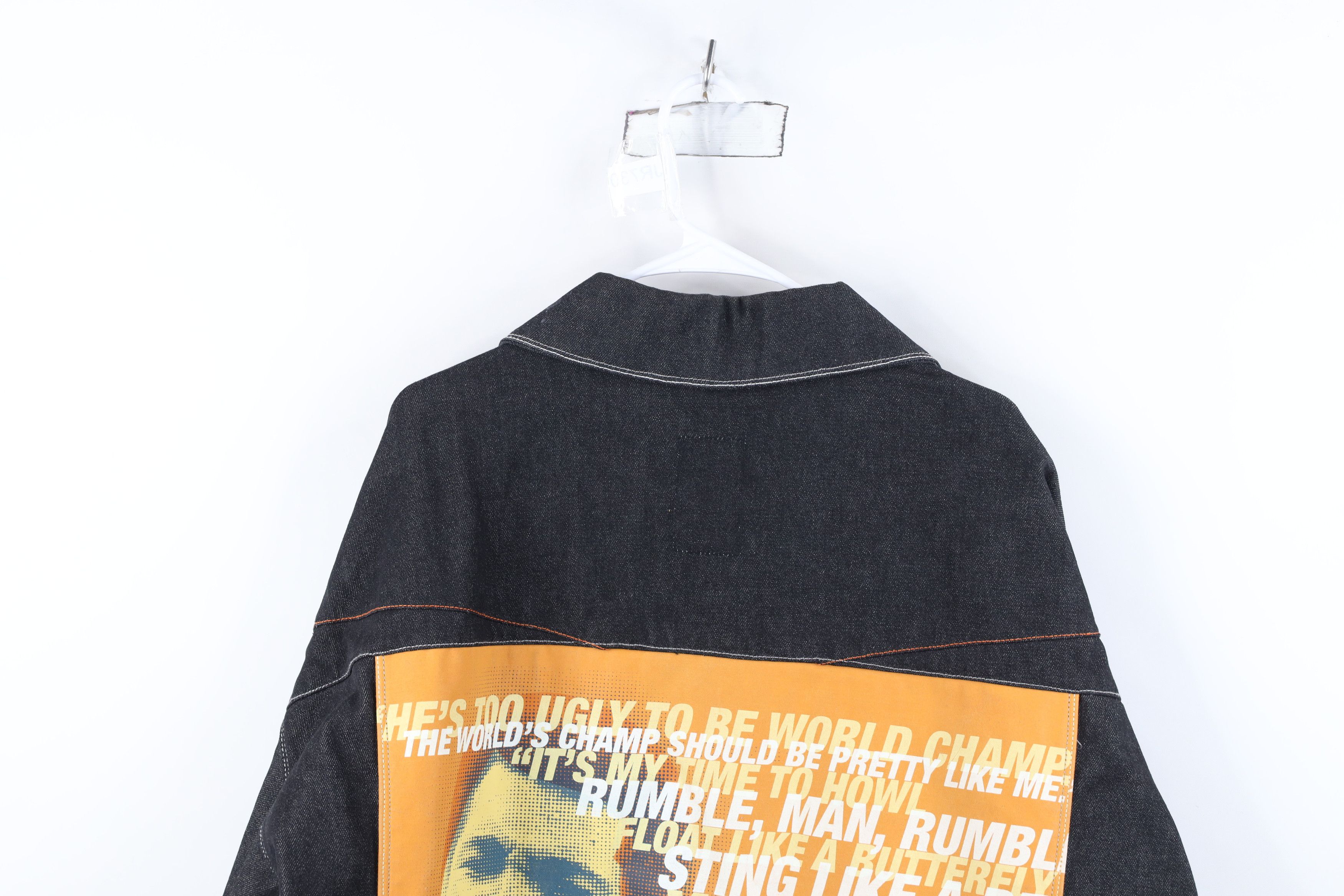 Fubu Deadstock Vintage FUBU Muhammad Ali Denim Trucker Jacket Size US XXL / EU 58 / 5 - 15 Thumbnail