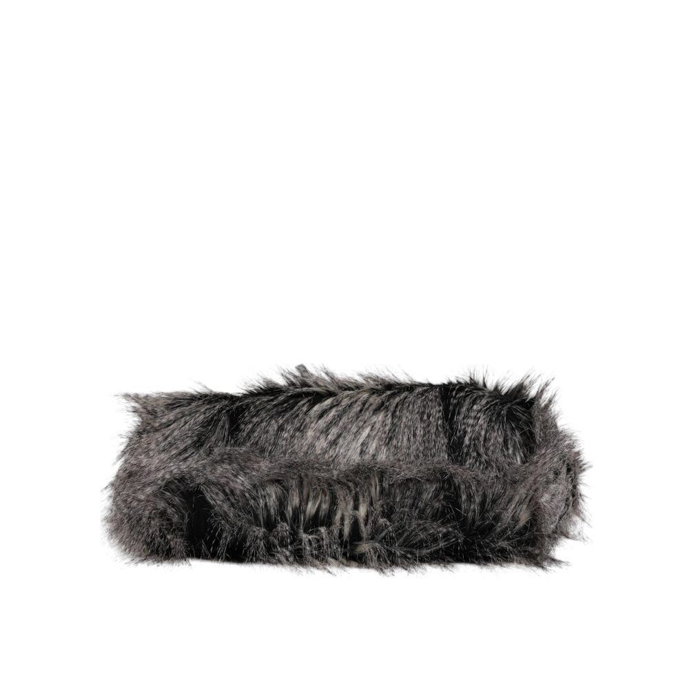 Dolce & Gabbana Dolce & Gabbana Black Oversize Faux Fur Shopping Tote Bag Wo Size ONE SIZE - 5 Thumbnail