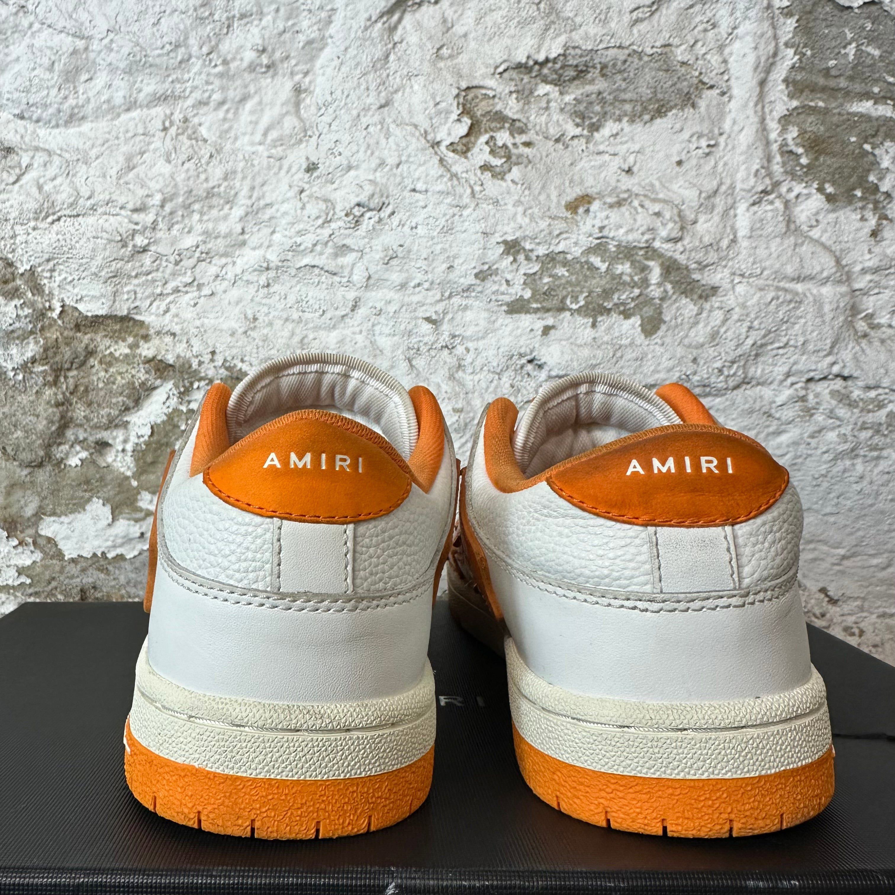 Amiri Amiri Orange Skeleton White Cream Sneaker Sz 7 (40) Size US 7 / EU 40 - 5 Thumbnail