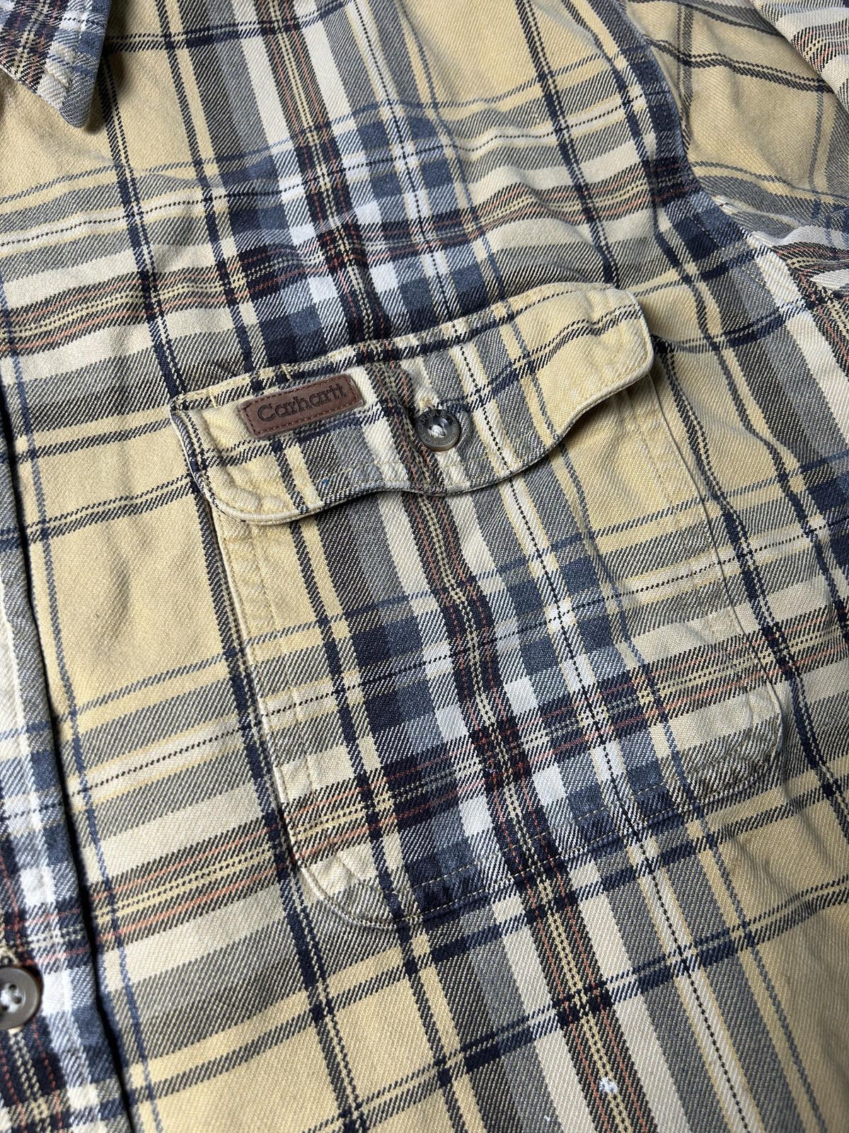 Carhartt Carhartt Pocket Shirt Heavyweight Overshirt Yellow Check Size US L / EU 52-54 / 3 - 3 Thumbnail