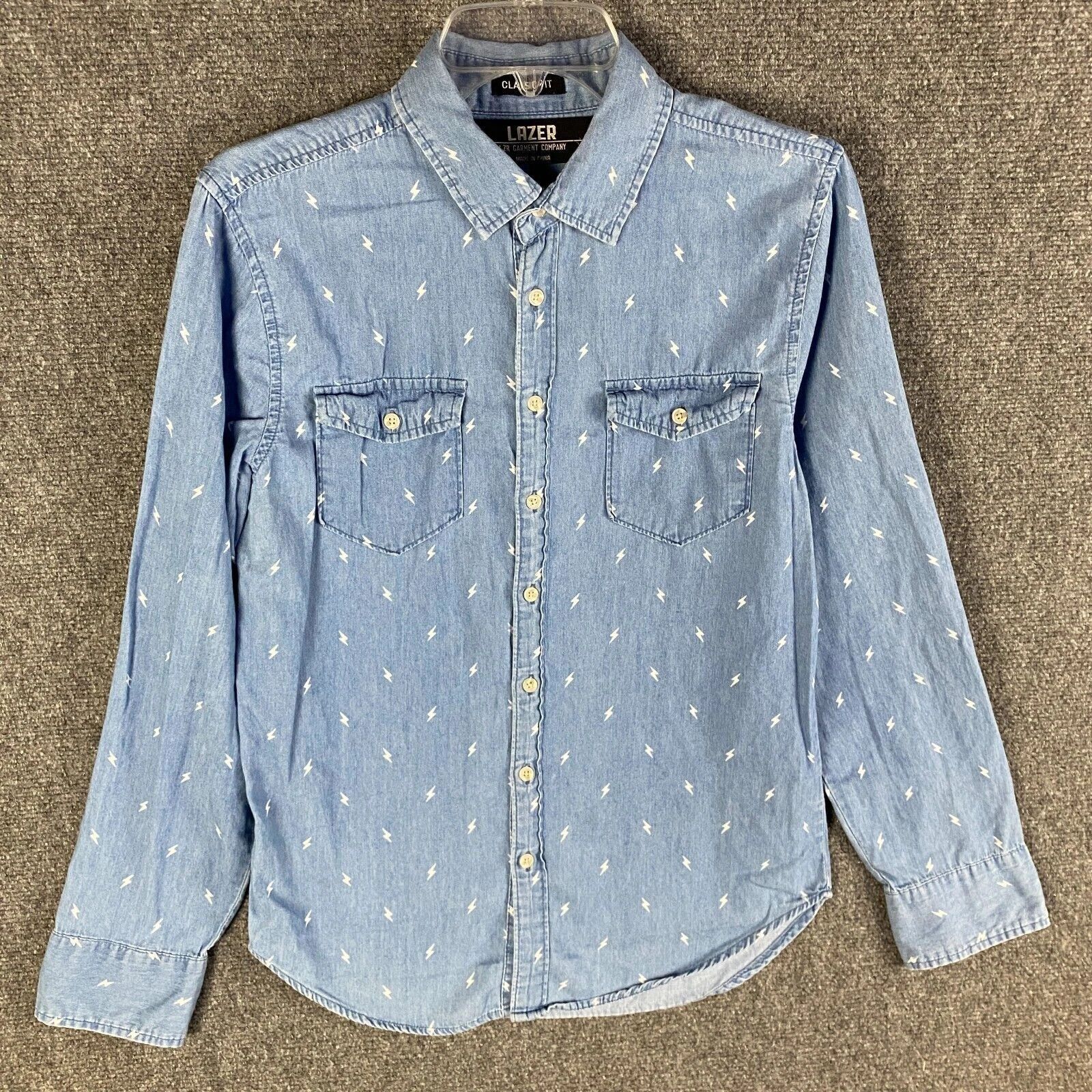 Other Lazer Button Up Shirt Men's Small Classic Fit Long Sleeve S Size US S / EU 44-46 / 1 - 1 Thumbnail