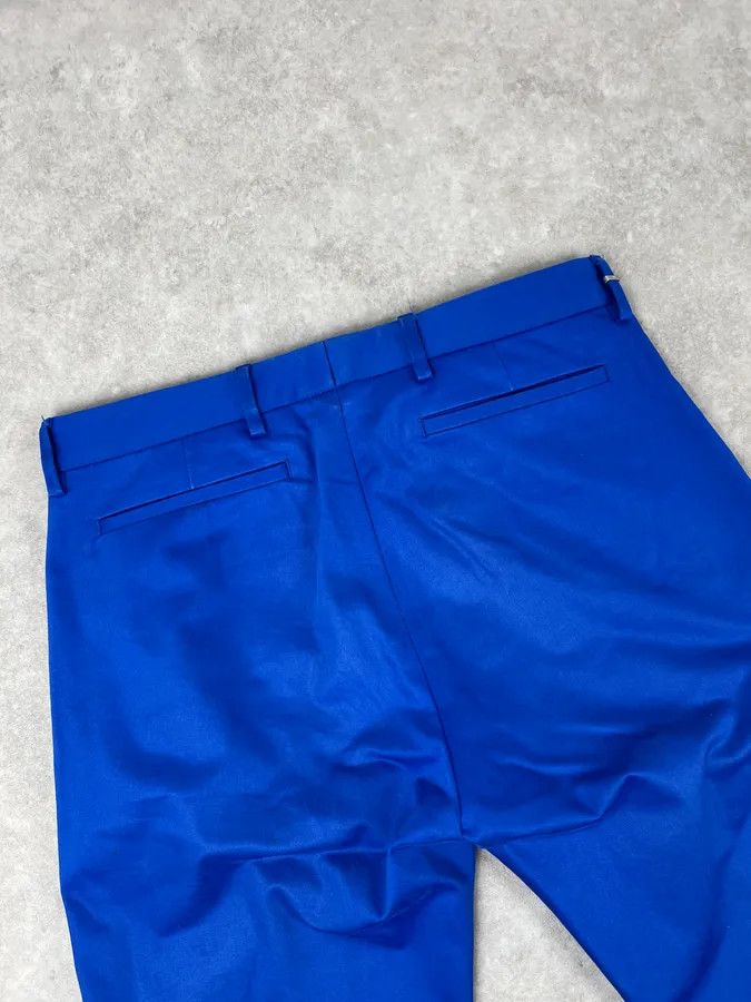 Dior Dior Homme Blue Classy Tailored Pants by Kris Van Assche Size US 30 / EU 46 - 8 Thumbnail