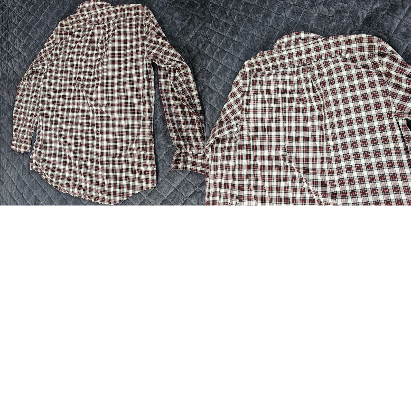 Lands' End VINTAGE Lands' End Shirt Mens 15 Reg Red Plaid Button Up Egyptian Cotton Long Slv Size US M / EU 48-50 / 2 - 8 Thumbnail