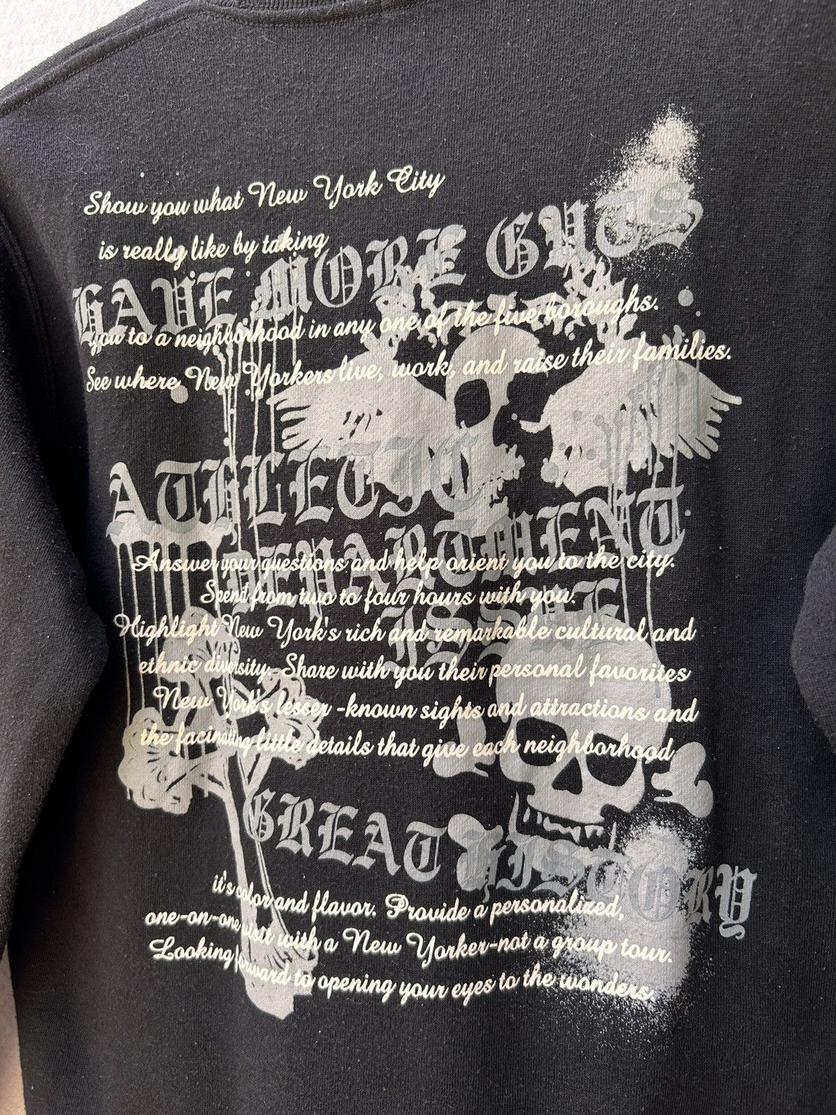 14th Addiction × KMRii × Yasuyuki Ishii Ramon japanese style poem skull sweatshirt Size US S / EU 44-46 / 1 - 2 Thumbnail