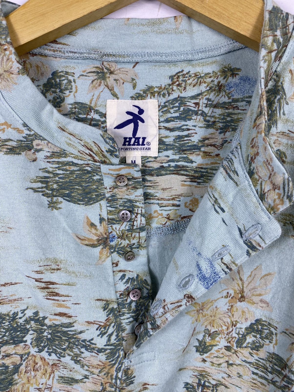 Hai Sporting Gear × Issey Miyake × Japanese Brand Vintage Hai sporting Gear Painting print shirt issey miyake Size US M / EU 48-50 / 2 - 3 Thumbnail