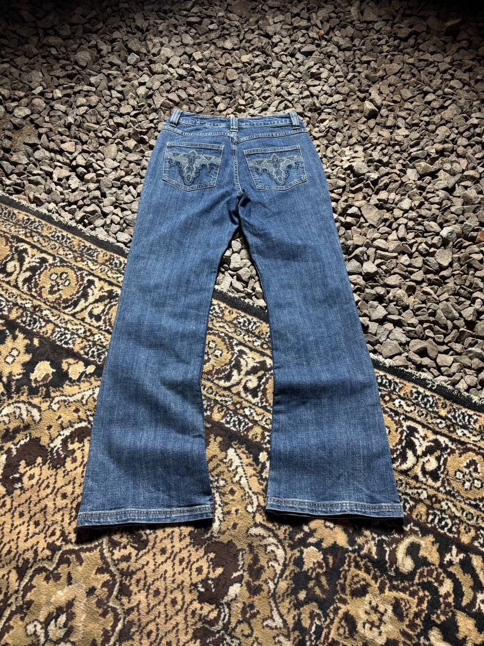 Pre-owned Hysteric Glamour X If Six Was Nine Flared Biker Ifsixwasnine Junya Lgb Style Vintage Jeans In Blue