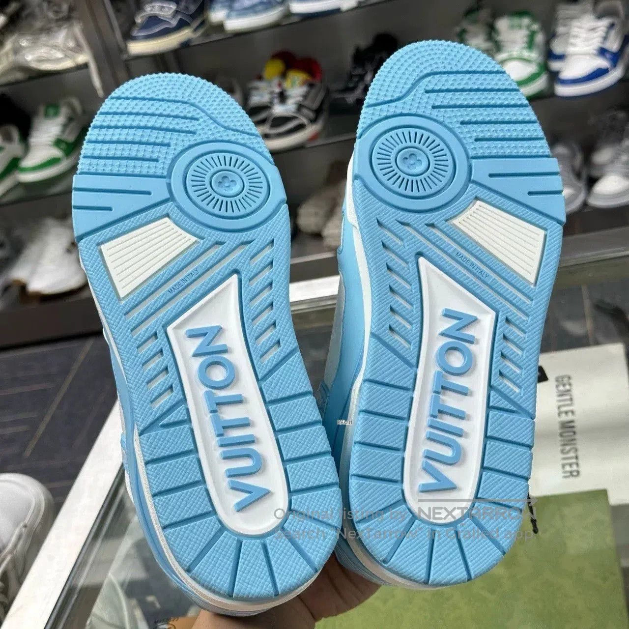 Louis Vuitton Louis Vuitton LV Trainer White Blue. Size US 8 / EU 41 - 2 Thumbnail