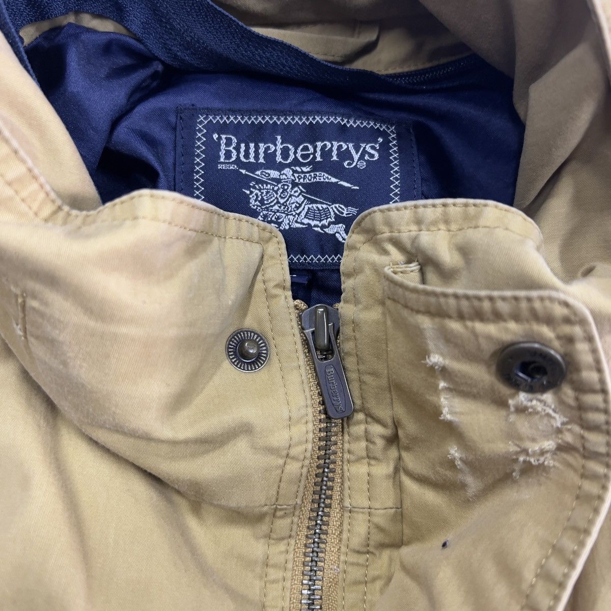 Burberry Vintage 90's Burberrys Bomber Jacket Size US L / EU 52-54 / 3 - 7 Thumbnail
