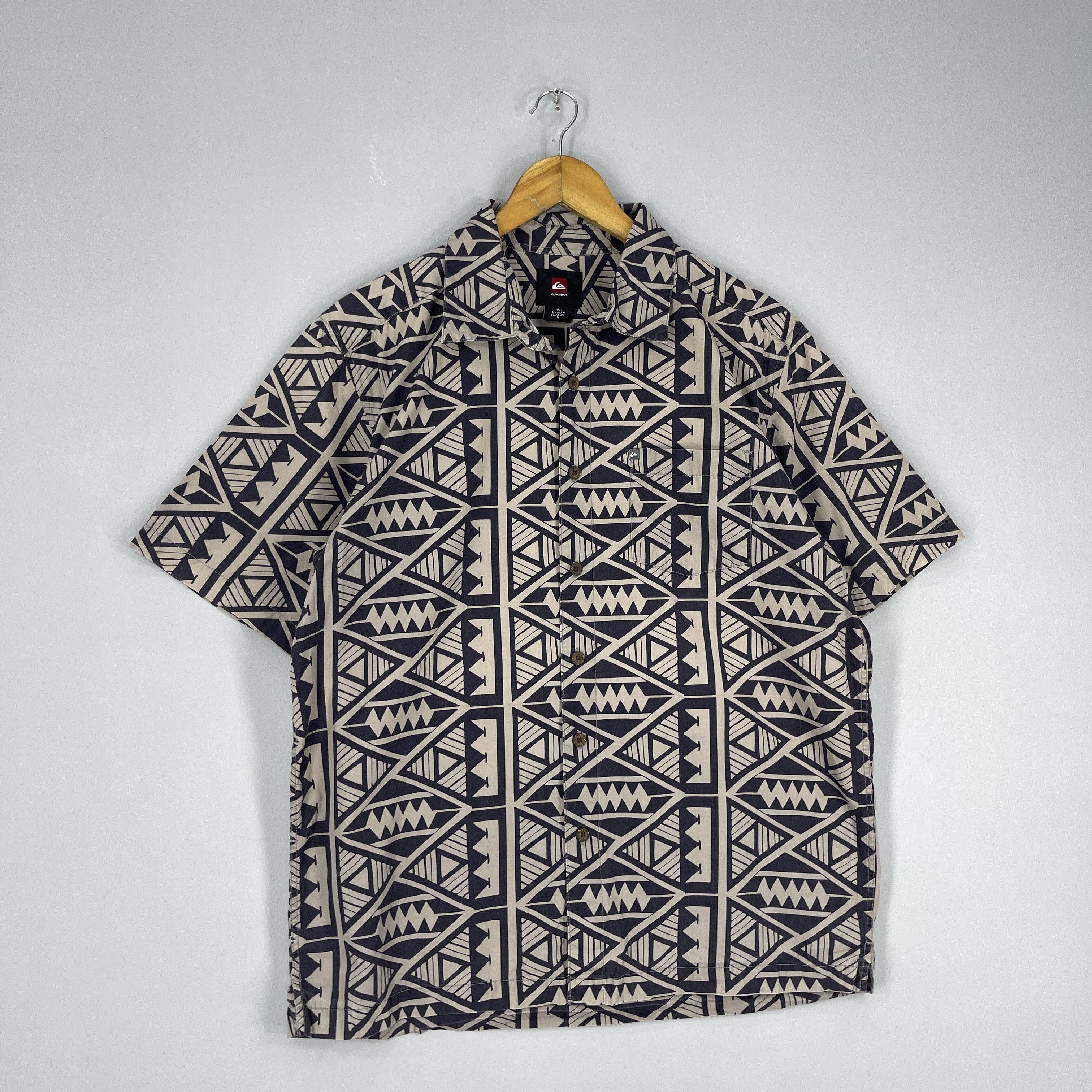 Quiksilver Vintage QUIKSILVER Abstract Native Pattern Printed Shirt Size US M / EU 48-50 / 2 - 4 Thumbnail