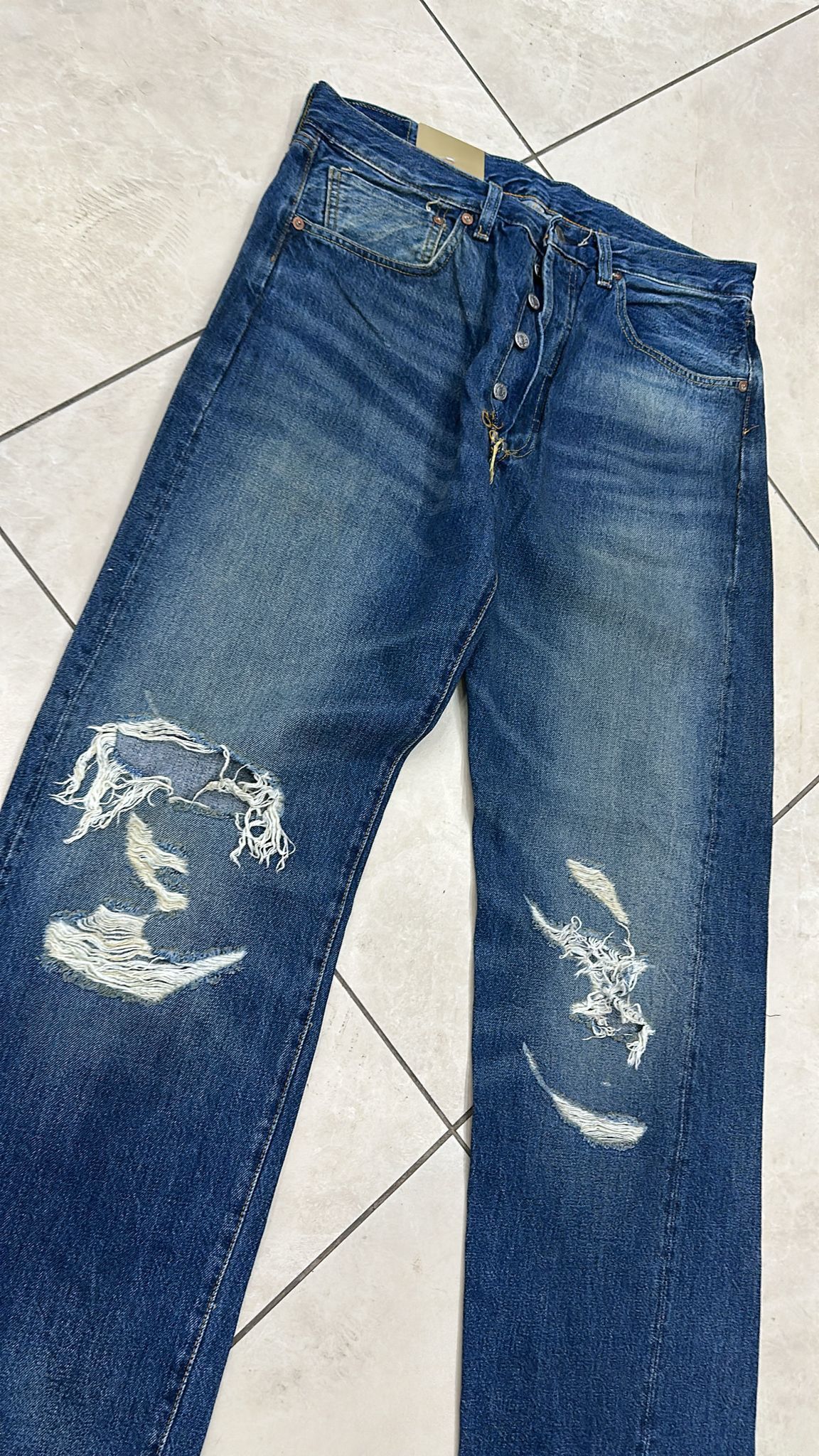 Levi's Vintage Clothing LVC Levi's Vintage Clothing 1955 501XX BigE Selvedge Jeans Size US 32 / EU 48 - 2 Thumbnail