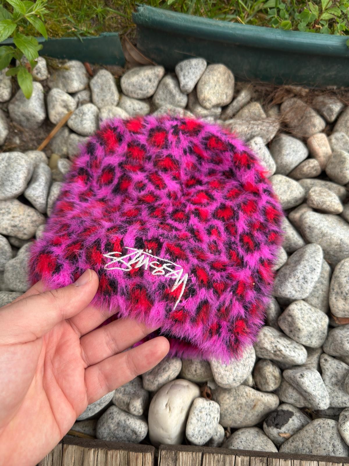 Stussy Stussy Leopard Skullcap Beanie Pink Hat Vintage Y2k Size ONE SIZE - 3 Thumbnail