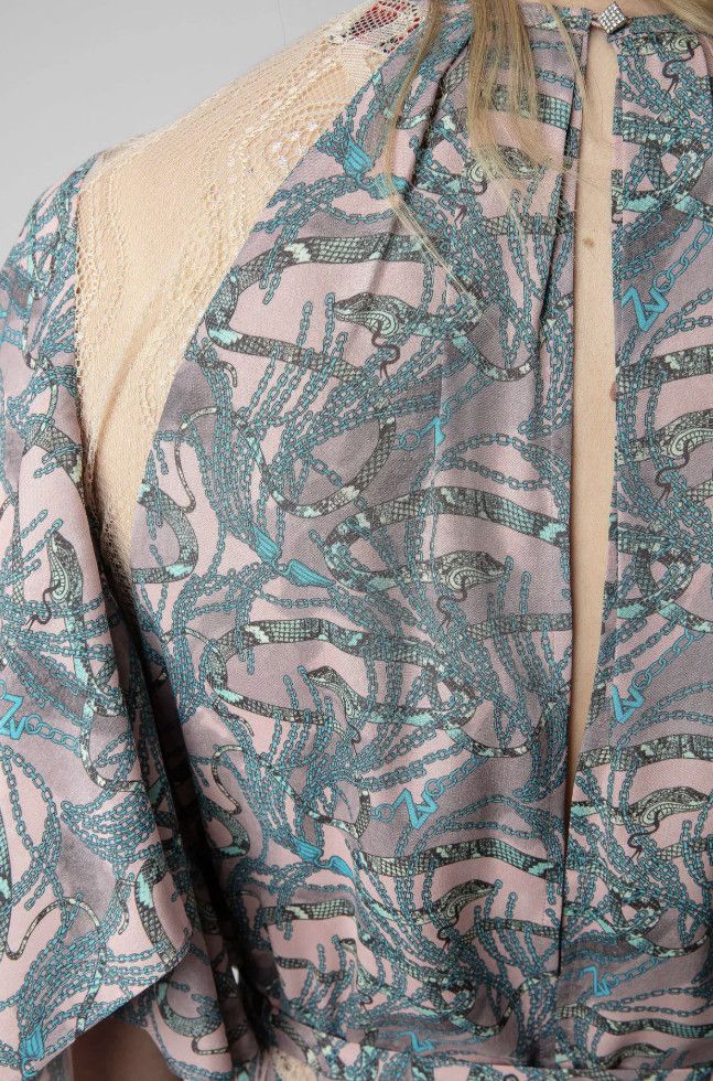 Zadig & Voltaire Zadig & Voltaire Rielle Snake Chaines Silk Blend Dress ( M ) Size M / US 6-8 / IT 42-44 - 8 Thumbnail