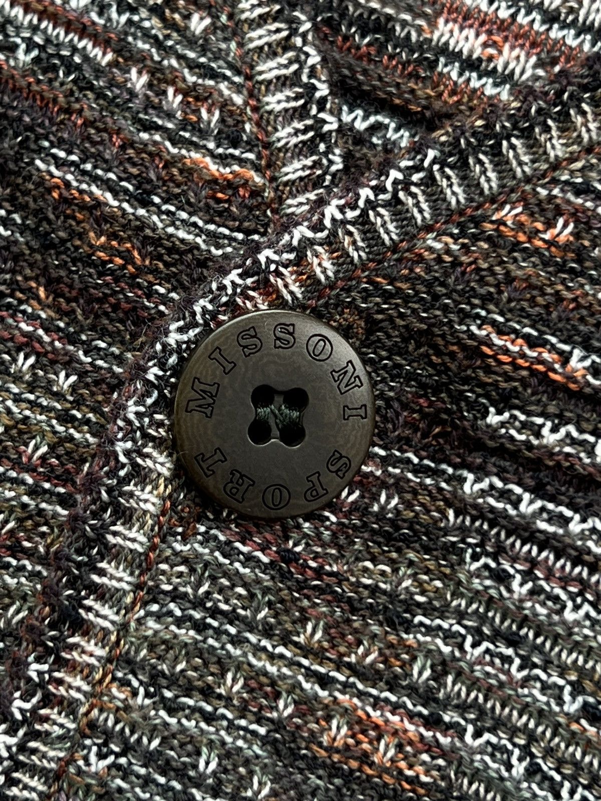 Missoni × Vintage Missoni Sport Vintage Textured Knitted Multicolour Cardigan Size US XL / EU 56 / 4 - 7 Thumbnail