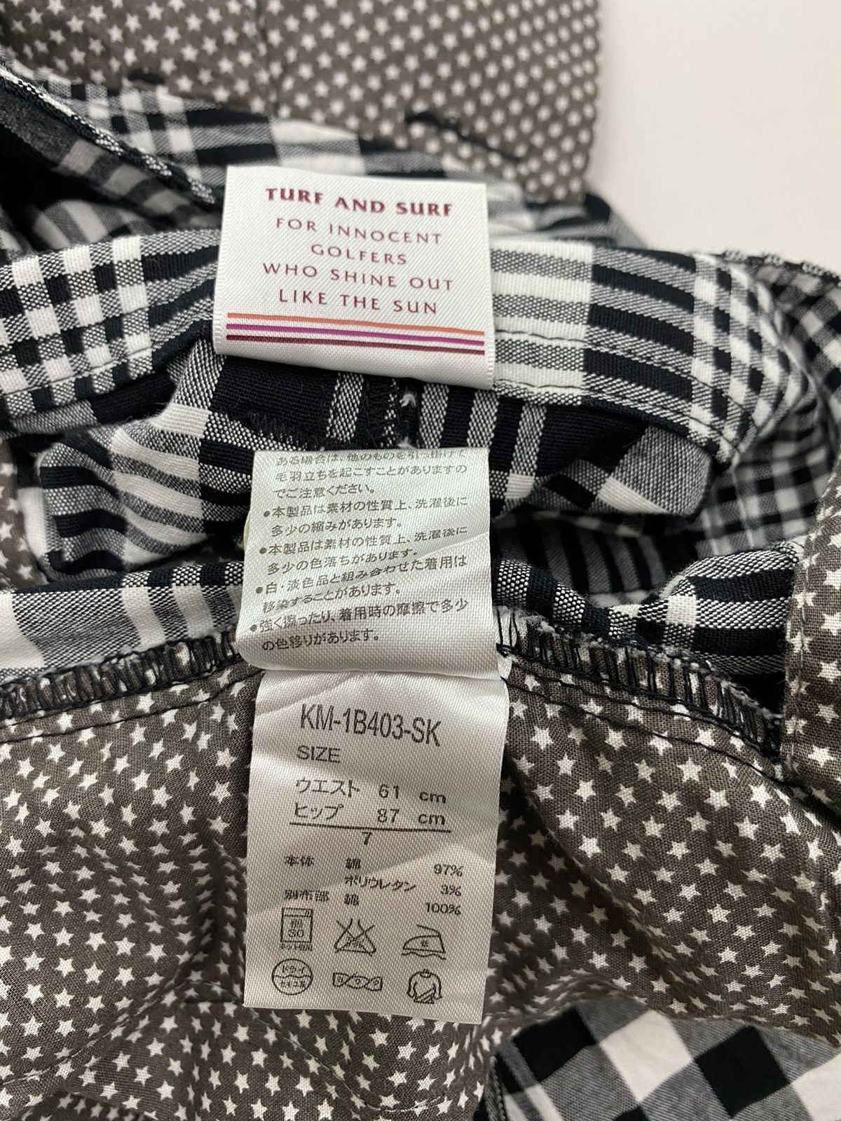 Japanese Brand Kissmark Golf Plaid Cargo Skirt Size 29" - 9 Thumbnail