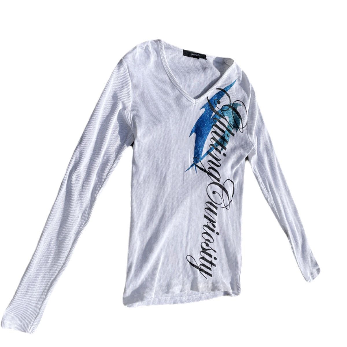 If Six Was Nine 2000s Japanese archive Vkei Poem Slim-fit Long Sleeve Tee Size US XS / EU 42 / 0 - 3 Thumbnail