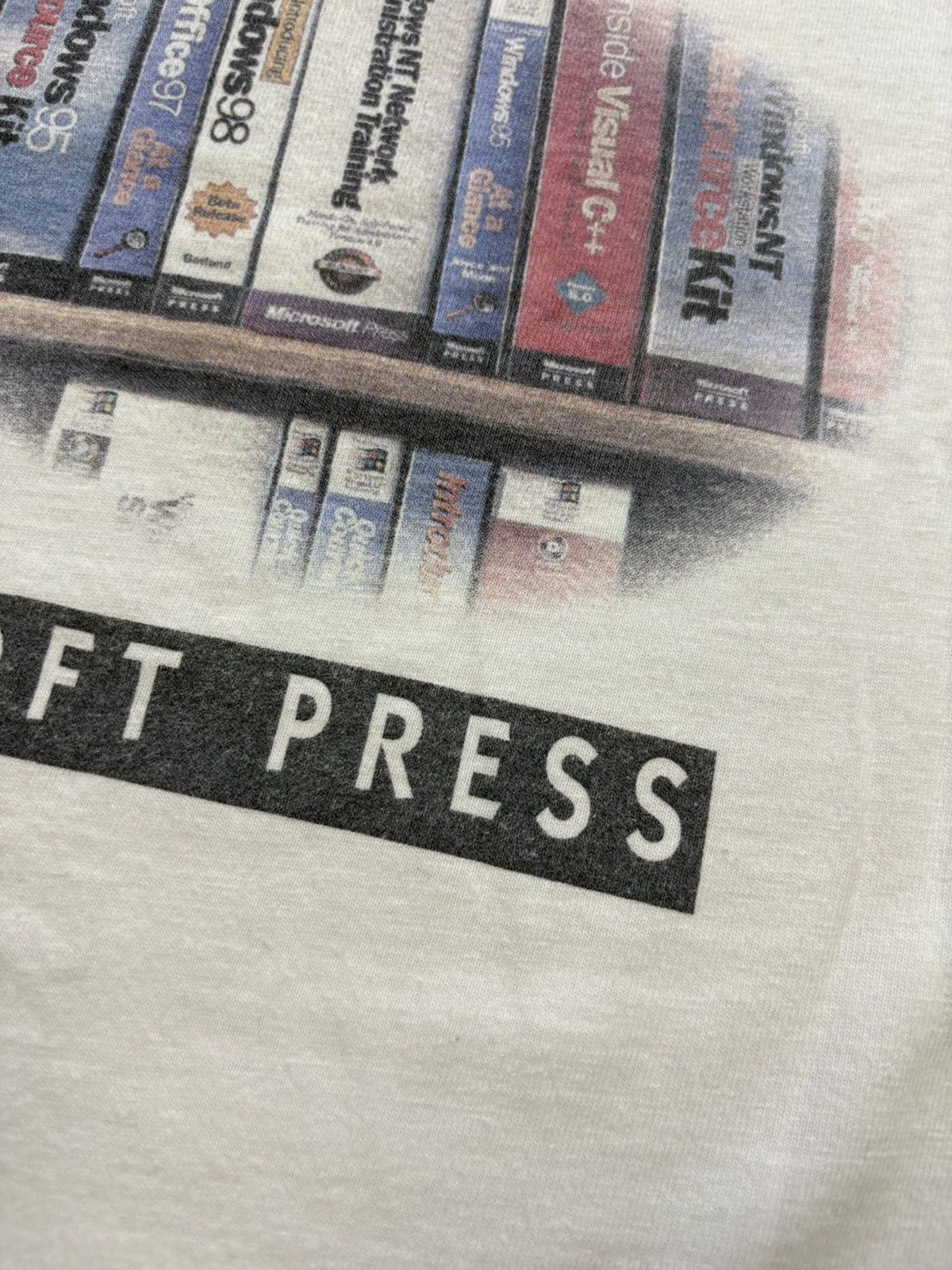 Microsoft Vintage 90s Microsoft Press Windows Start T-Shirt Computer Size US L / EU 52-54 / 3 - 15 Thumbnail
