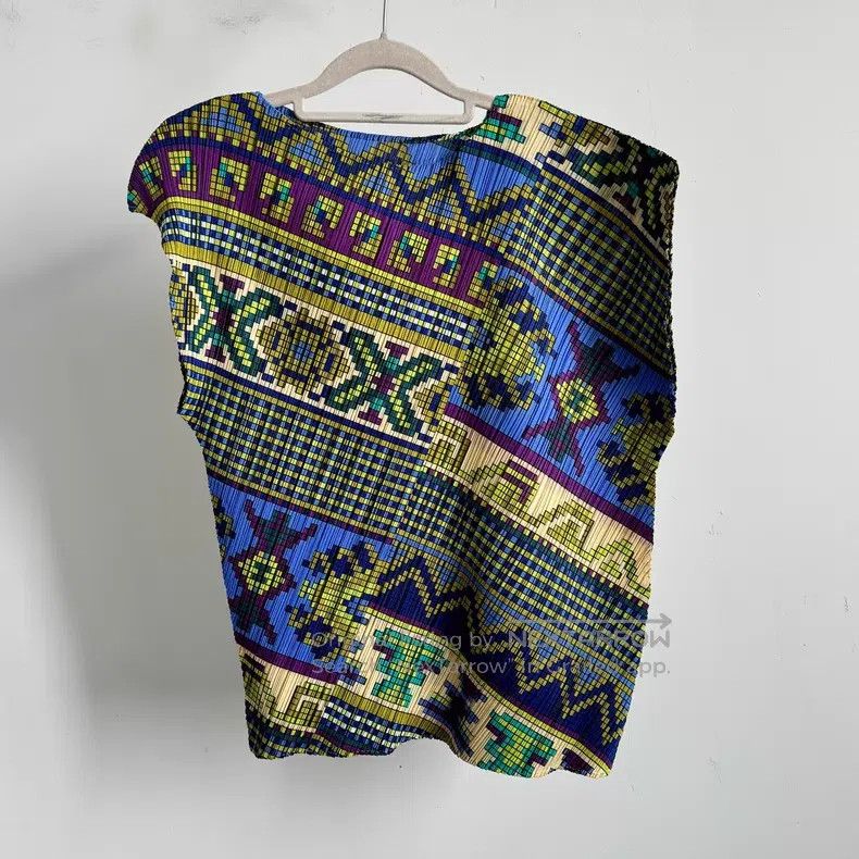 Issey Miyake Issey Miyake Color-Blocked Vest Size L / US 10 / IT 46 - 1 Thumbnail