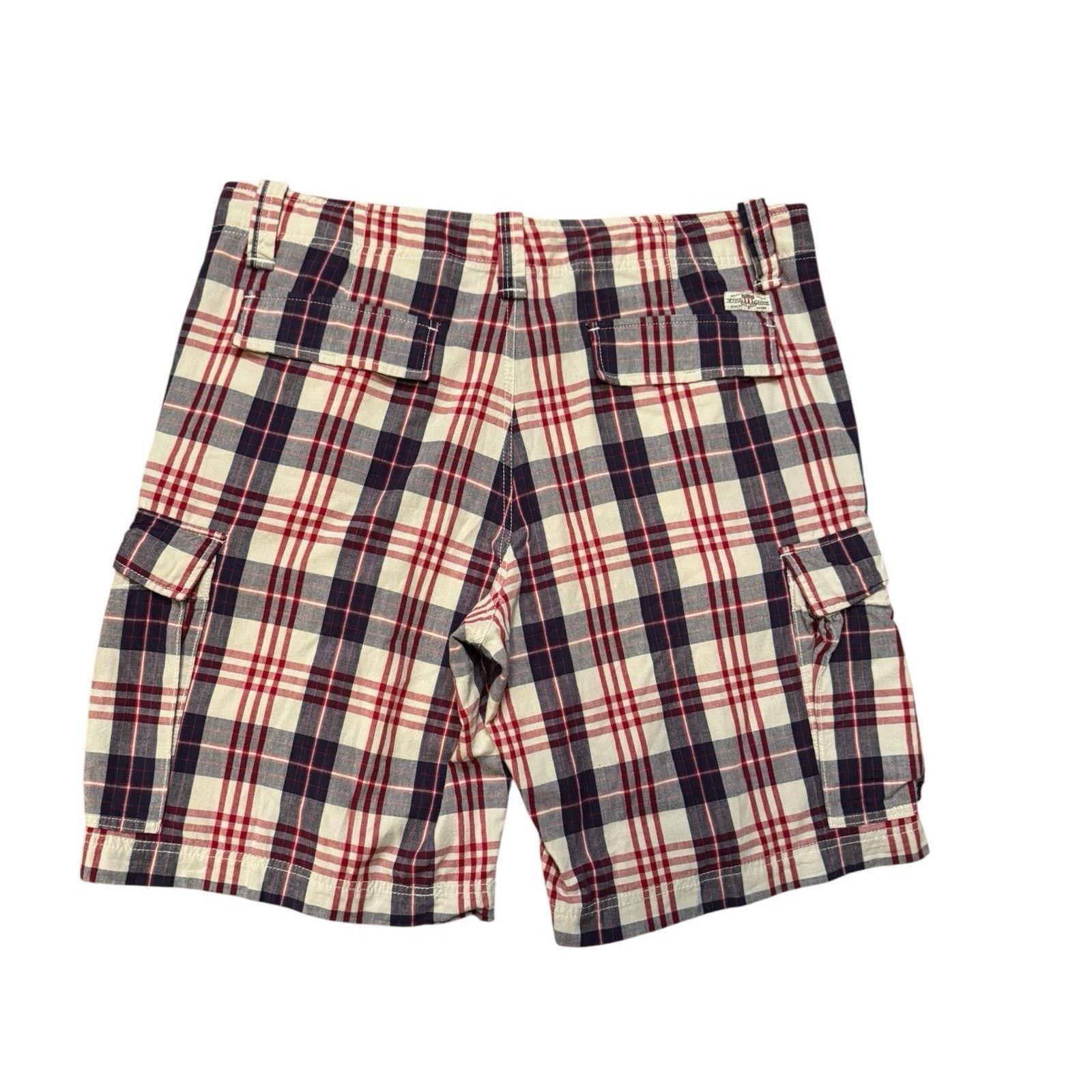 Polo Ralph Lauren Polo Jeans Co Ralph Lauren Cargo Shorts Purple Red Plaid Size US 36 / EU 52 - 3 Thumbnail