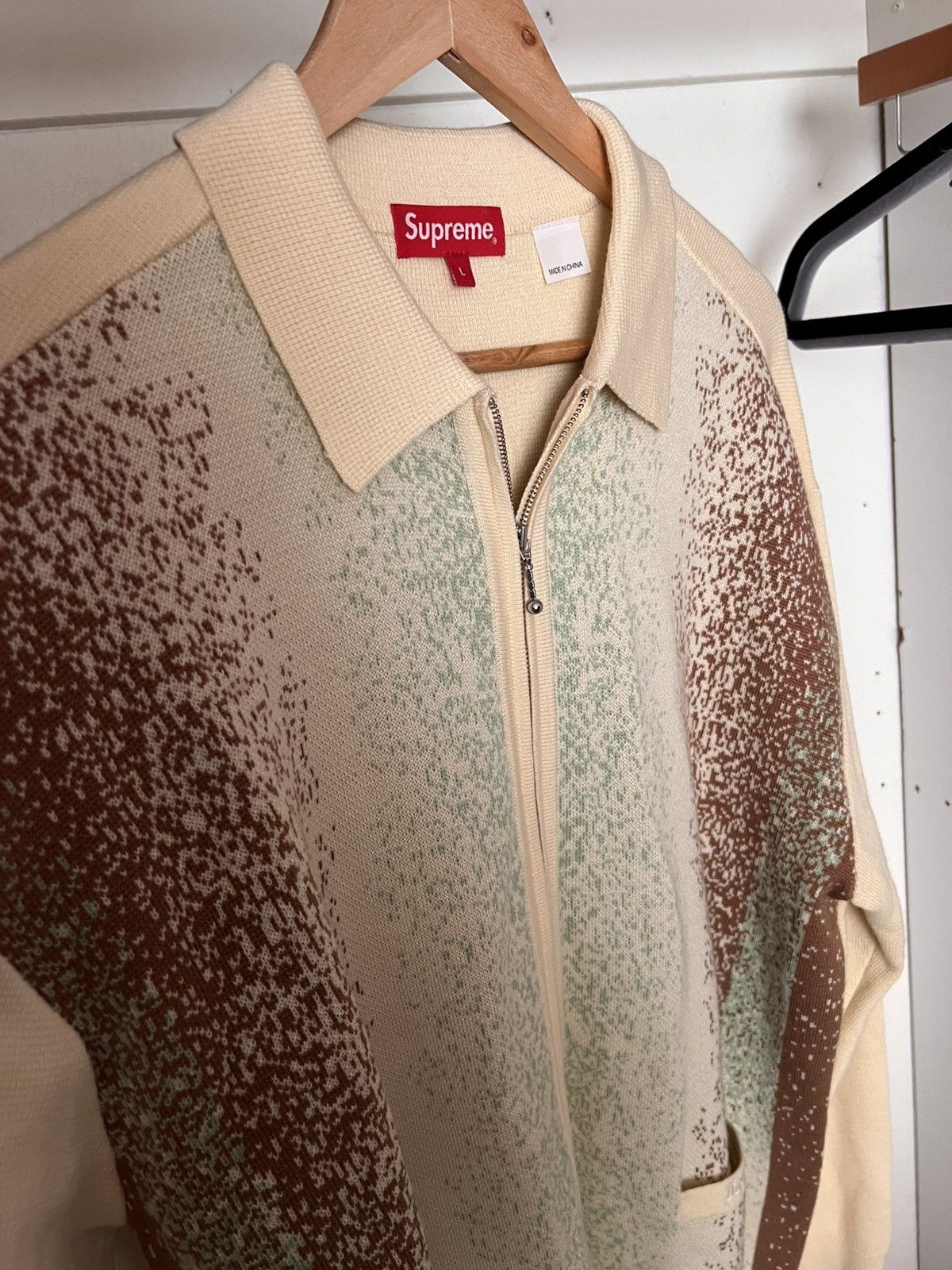 Supreme Gradient Stripe Zip Up Cardigan (SS22)