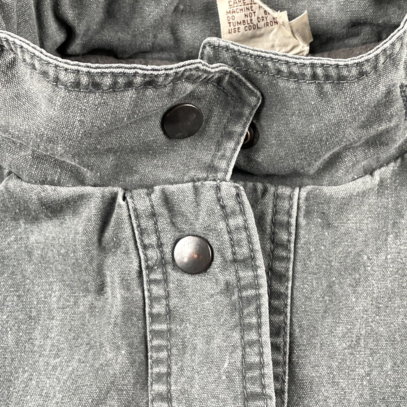 Denime VINTAGE Small Sweater Vest With Hideaway Hood Denim Shell Polyester Lined Gray Vest Mens S Gray 80s 90s Art Rock Outfit Clothing Size US S / EU 44-46 / 1 - 6 Thumbnail