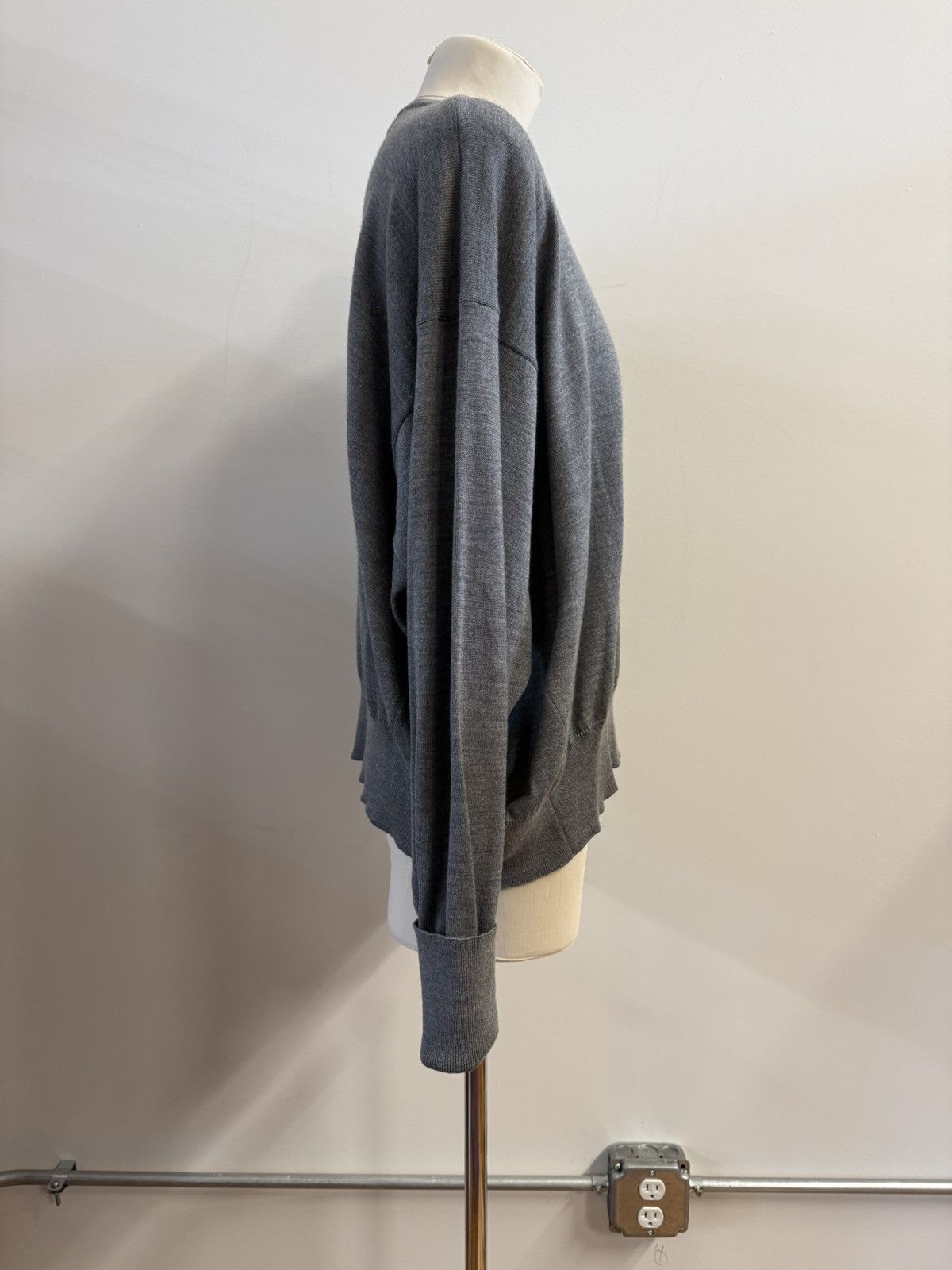 Yves Saint Laurent Vintage YSL Virgin Wool Crewneck Sweater-Oversized Dolman Size M / US 6-8 / IT 42-44 - 2 Thumbnail