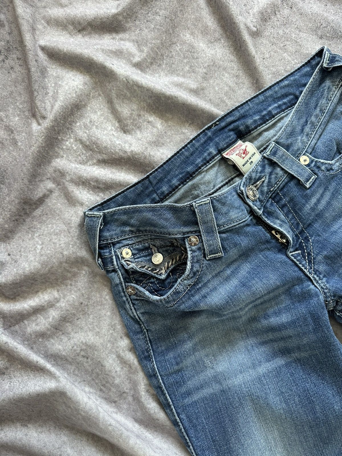 True Religion True Religion Straight Jeans Size 28" / US 6 / IT 42 - 9 Thumbnail