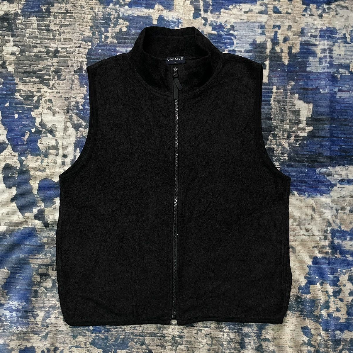 Uniqlo Vintage Uniqlo Fleece Black Vest Zipper Size US M / EU 48-50 / 2 - 1 Thumbnail