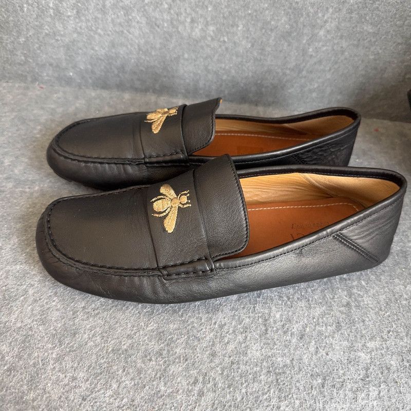 Gucci Gucci Black Bee Embroidered Casual Shoes Size US 9.5 / EU 42-43 - 1 Thumbnail