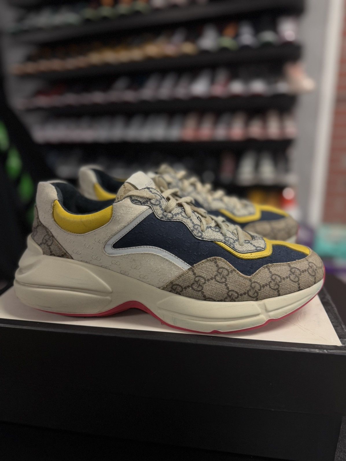 Gucci Gucci Rhyton Multicolored Low Top Shoes 11G/11.5M Size US 11.5 / EU 44-45 - 3 Thumbnail
