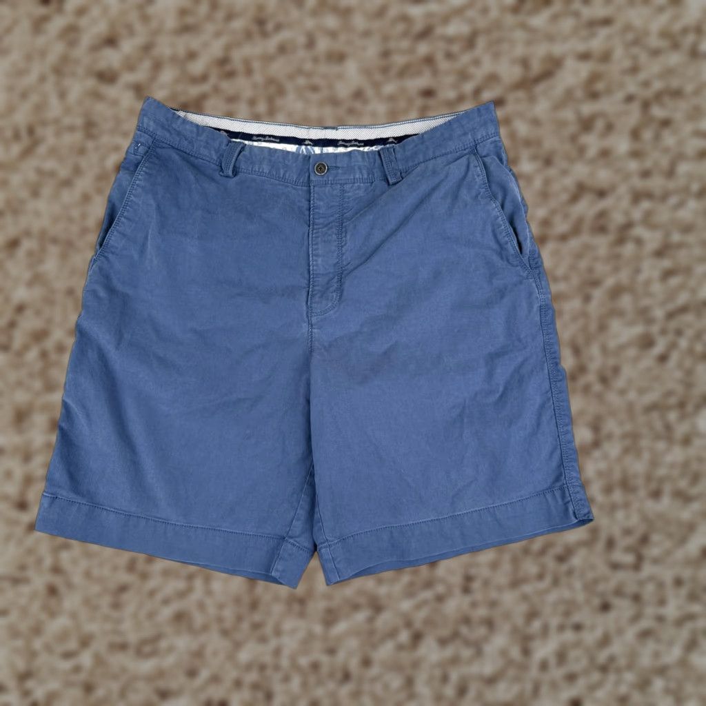 Tommy Bahama Tommy Bahama Shorts Men 34 Blue Chino Cotton Tencel Flat Front Vacation 32x9 Size US 34 / EU 50 - 1 Thumbnail