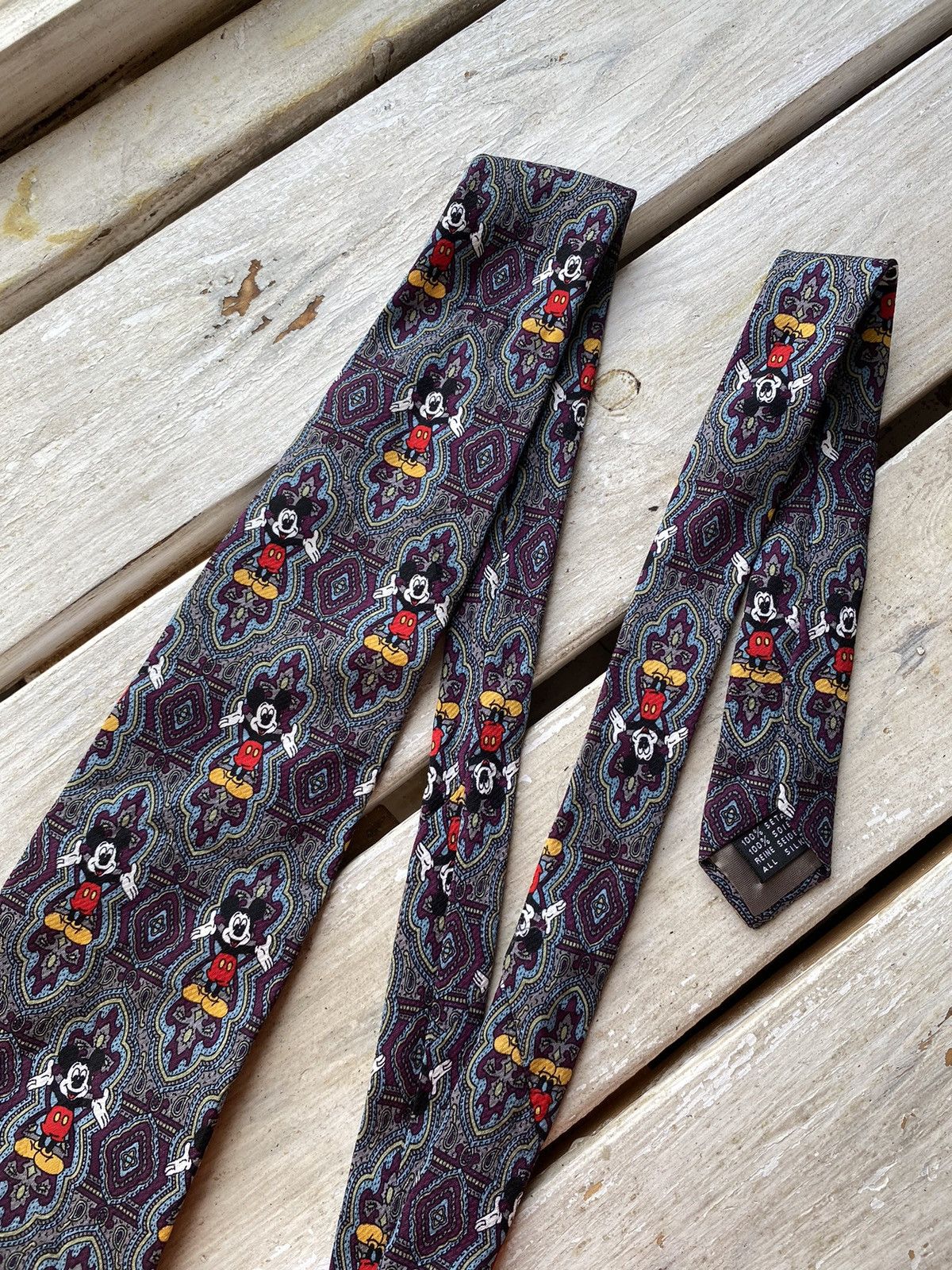 Disney × Vintage VINTAGE 80s 90s Mickey Mouse Logo DISNEY TIE Size ONE SIZE - 4 Thumbnail