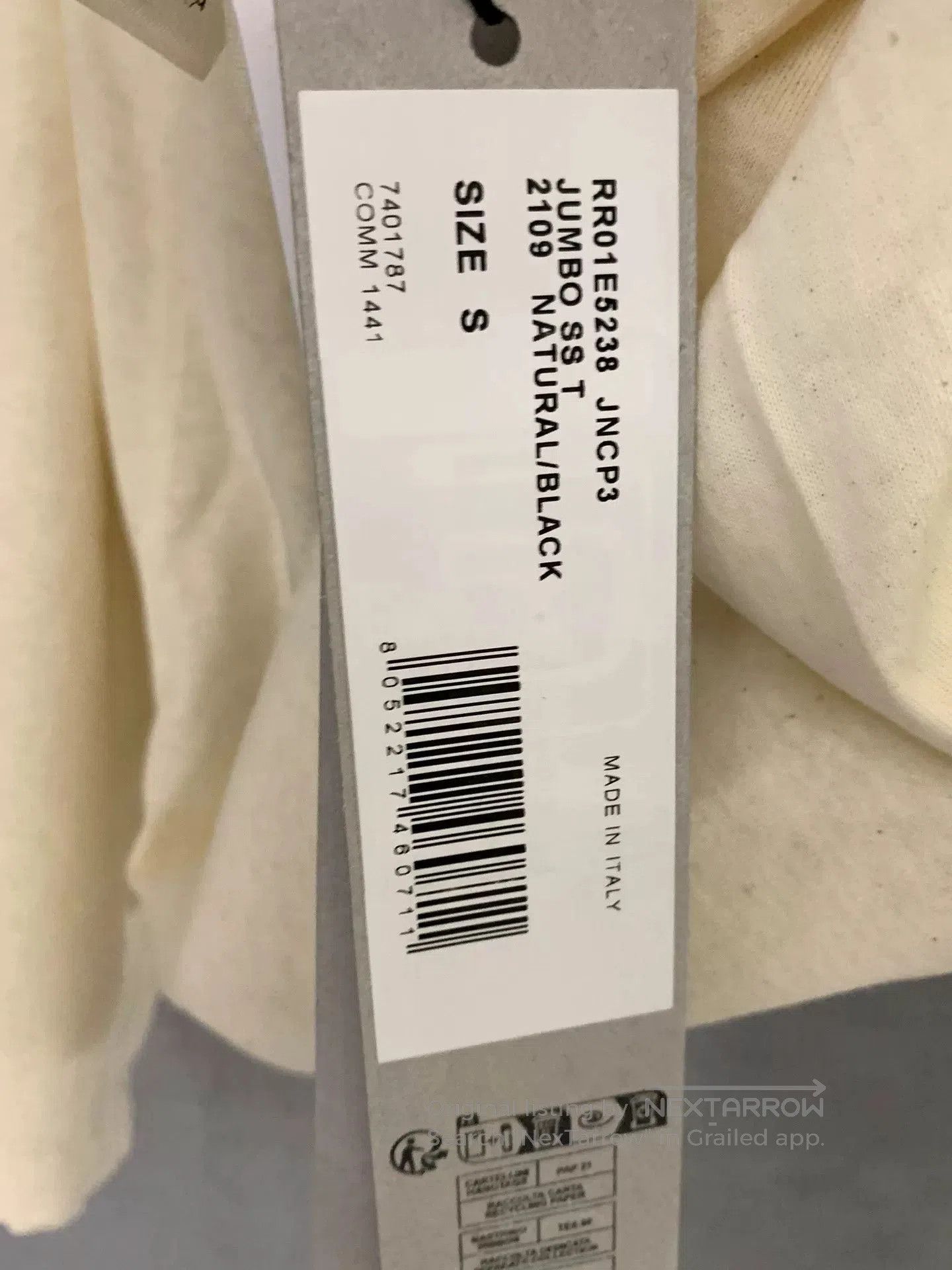 Rick Owens rick owens oversized short sleeve tee. Size US S / EU 44-46 / 1 - 4 Thumbnail