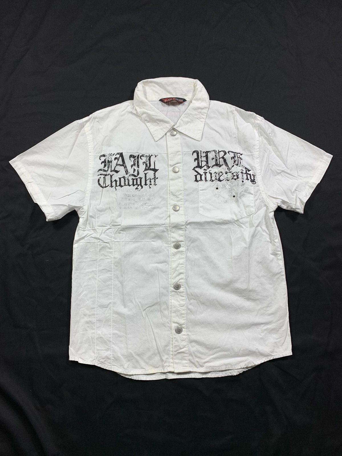 Hysteric Glamour Slash Number Japan Seditionaries Punk Gothic Shirt Size US L / EU 52-54 / 3 - 3 Thumbnail