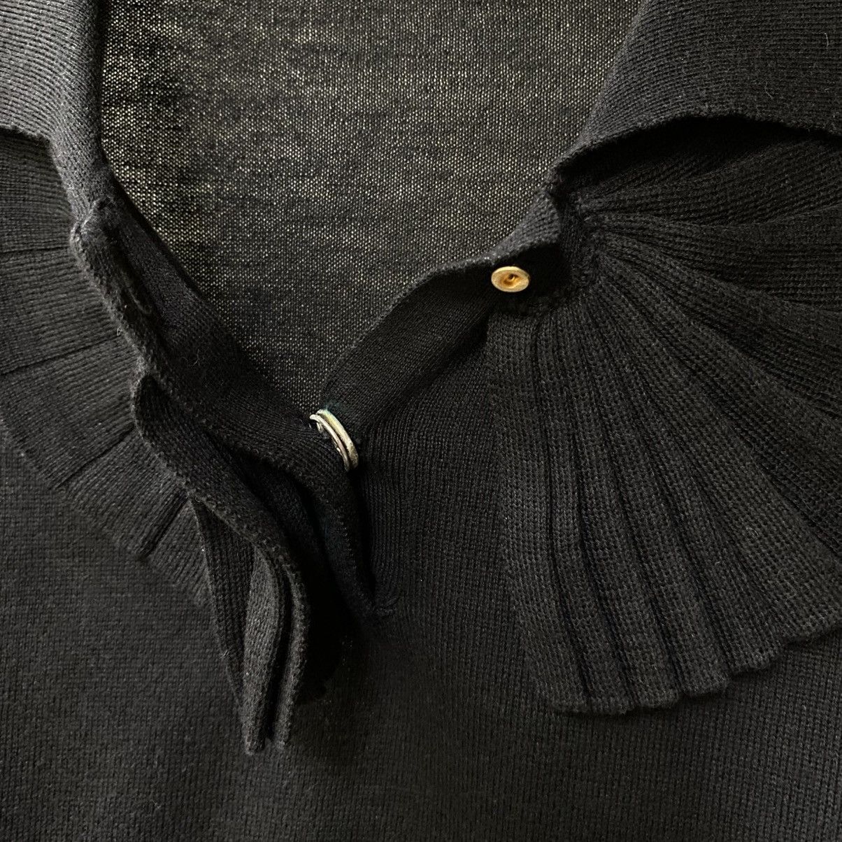 Viktor & Rolf VIKTOR& ROLF Black Semi-Sheer Knit Shirt Size XS / US 0-2 / IT 36-38 - 20 Thumbnail